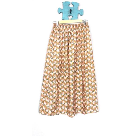 J. Crew Collection side-slit boho maxi skirt Ratti prism floral cottage core XS - Picture 1 of 11